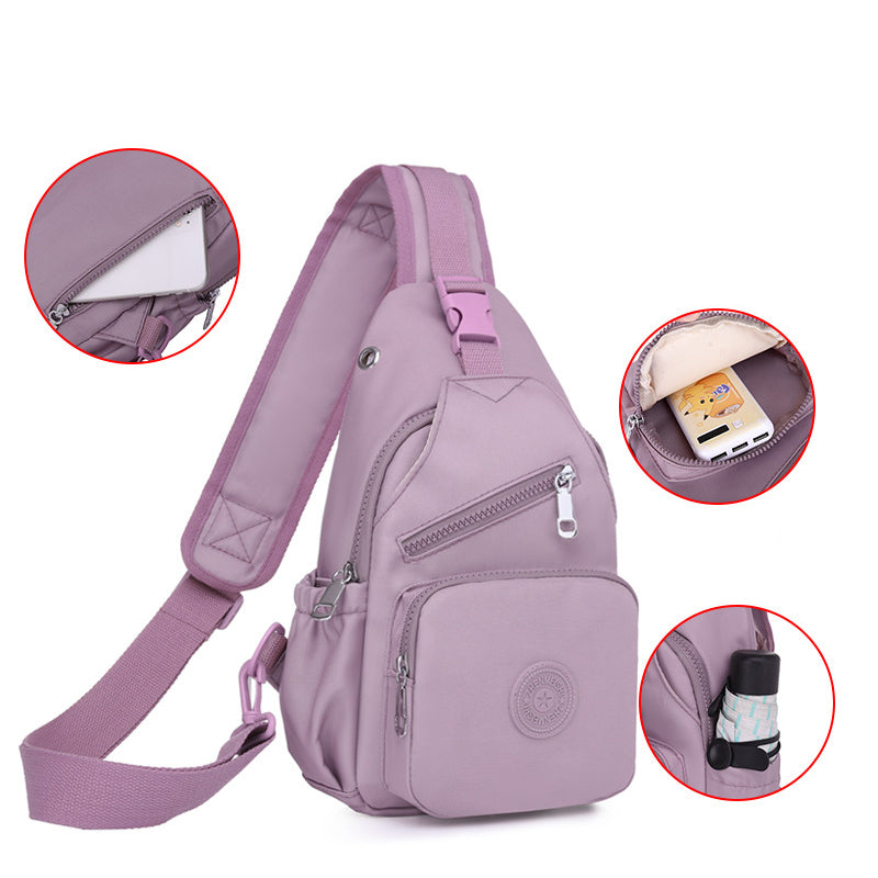 Multi-Pocket Waterproof Canvas Daily Shopping Backpack