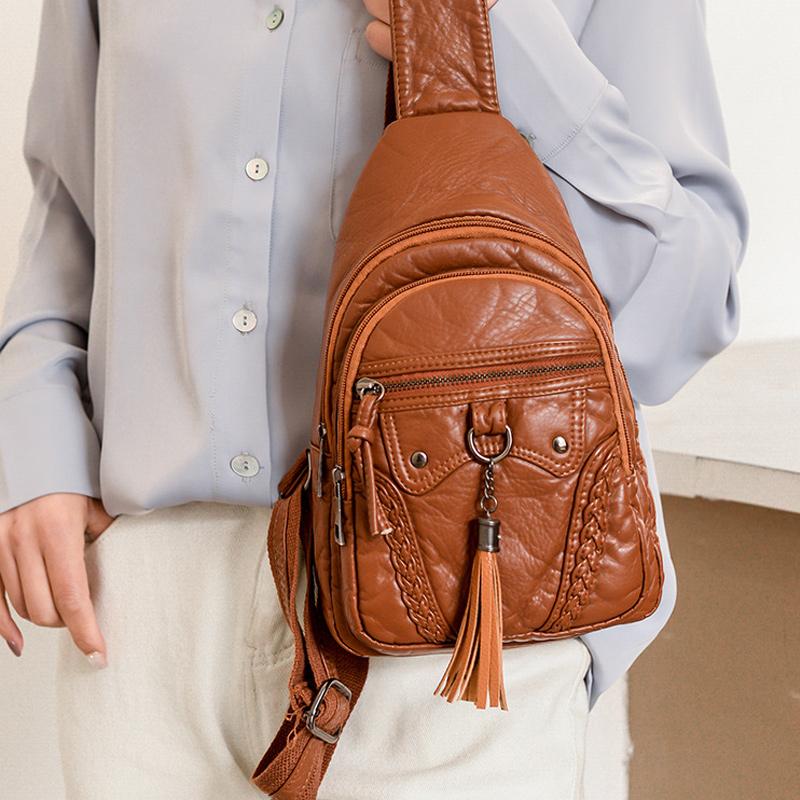 Women's Shoulder Bag  With a Tassel