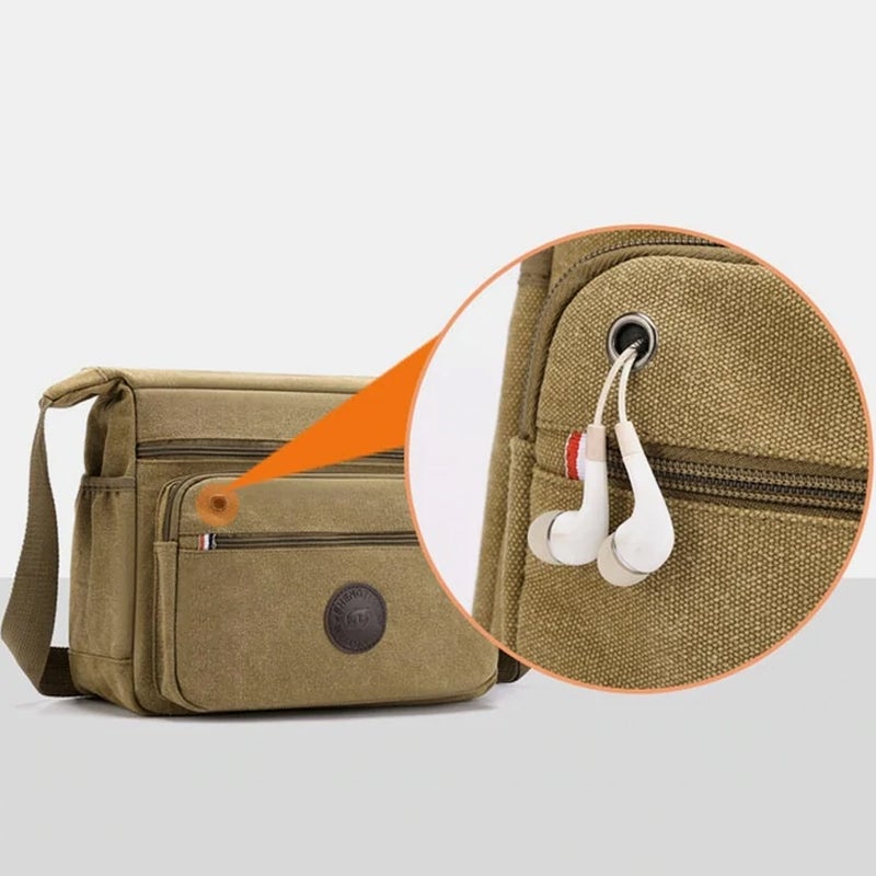 Men's Vintage Large Capacity Canvas Messenger Bag
