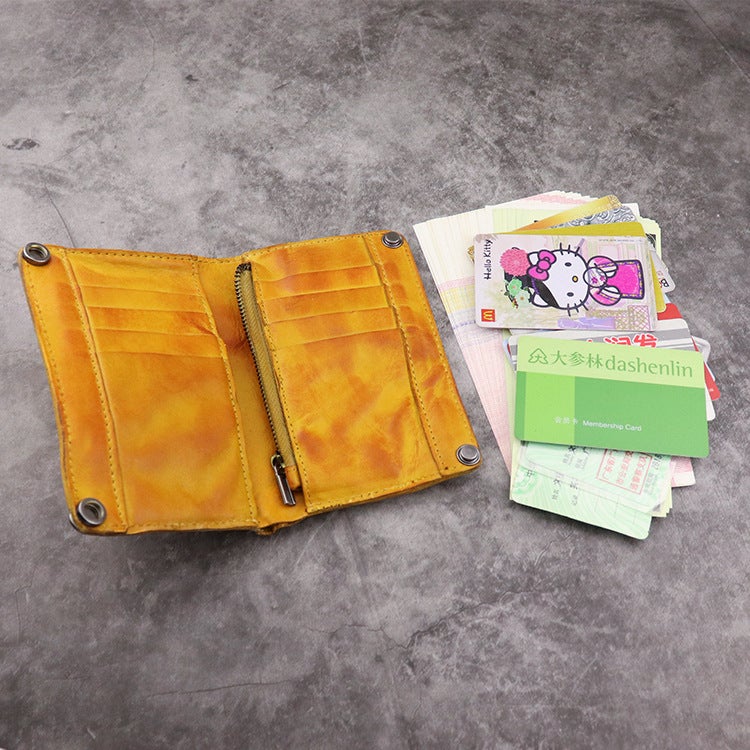 Men's Business Retro Multi-slot Card Holder Wallet