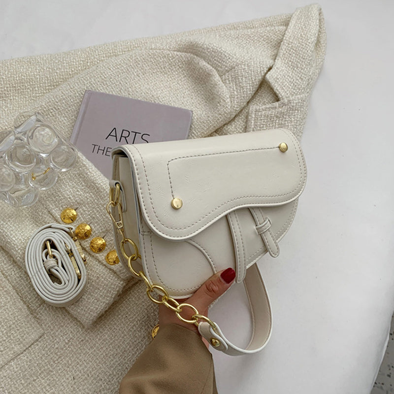 Luxury Vintage Ornament Saddle Bag