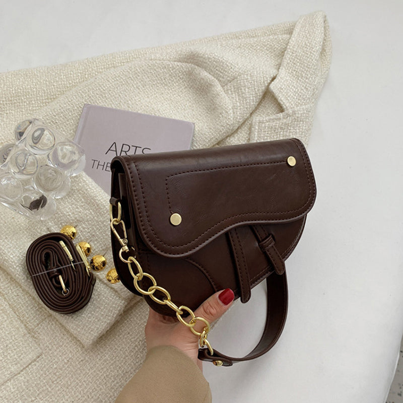 Luxury Vintage Ornament Saddle Bag