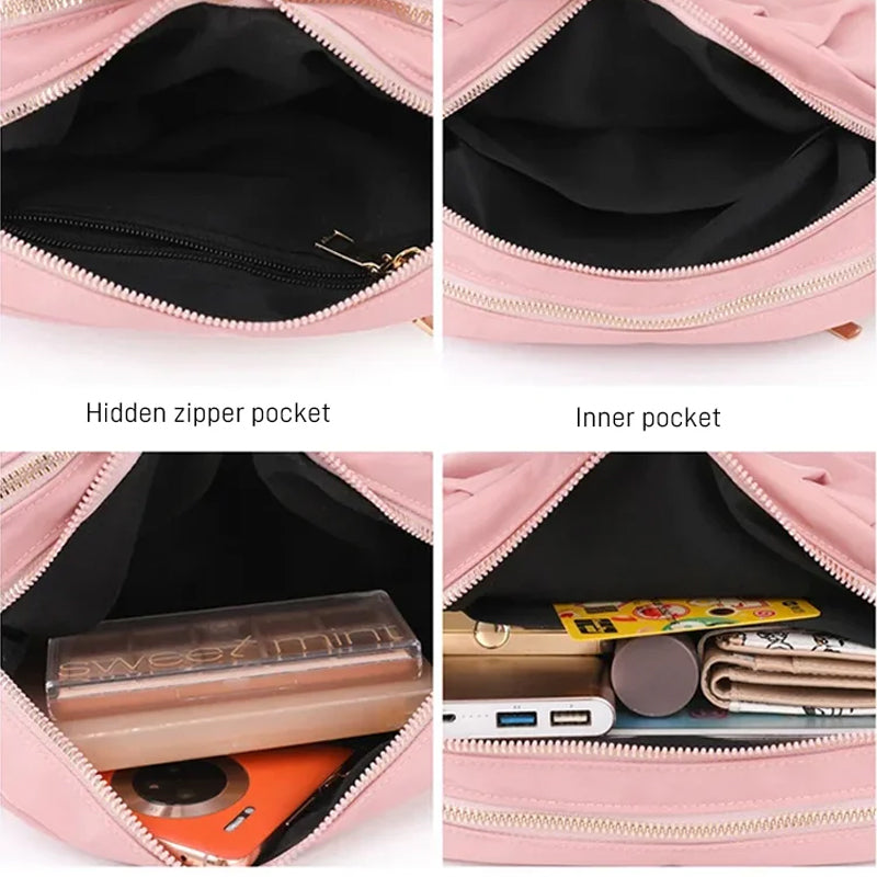 Stylish Pleated Simple Crossbody Bag