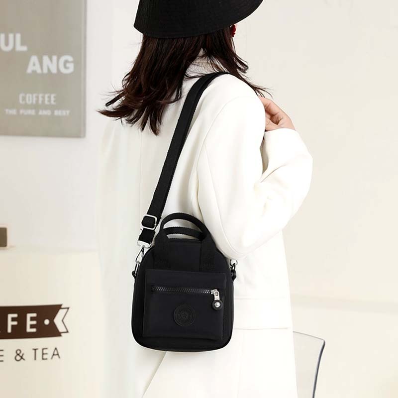 Nylon Satchel Handbag