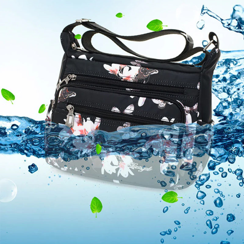 Women's Multi-Pocket Nylon Shoulder Handbag