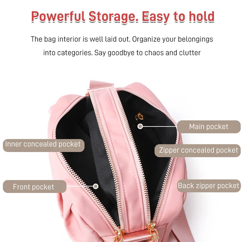 Stylish Pleated Simple Crossbody Bag