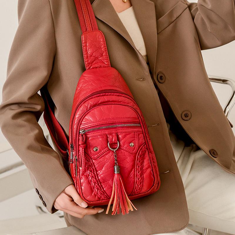 Women's Shoulder Bag  With a Tassel