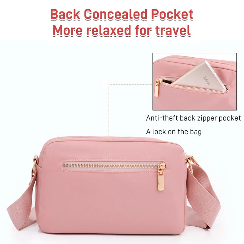Stylish Pleated Simple Crossbody Bag
