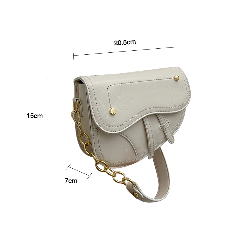 Luxury Vintage Ornament Saddle Bag