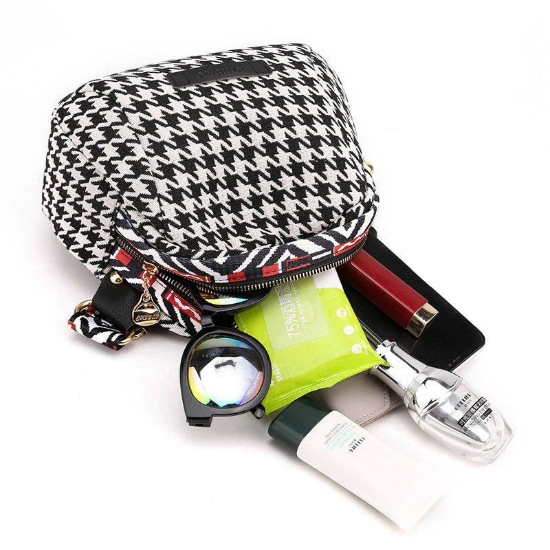 Houndstooth Small Bag
