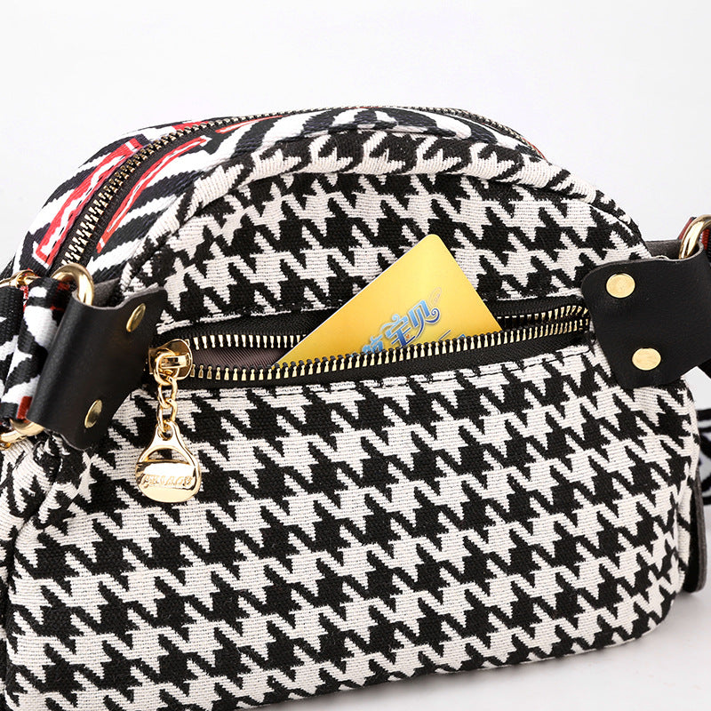Houndstooth Small Bag