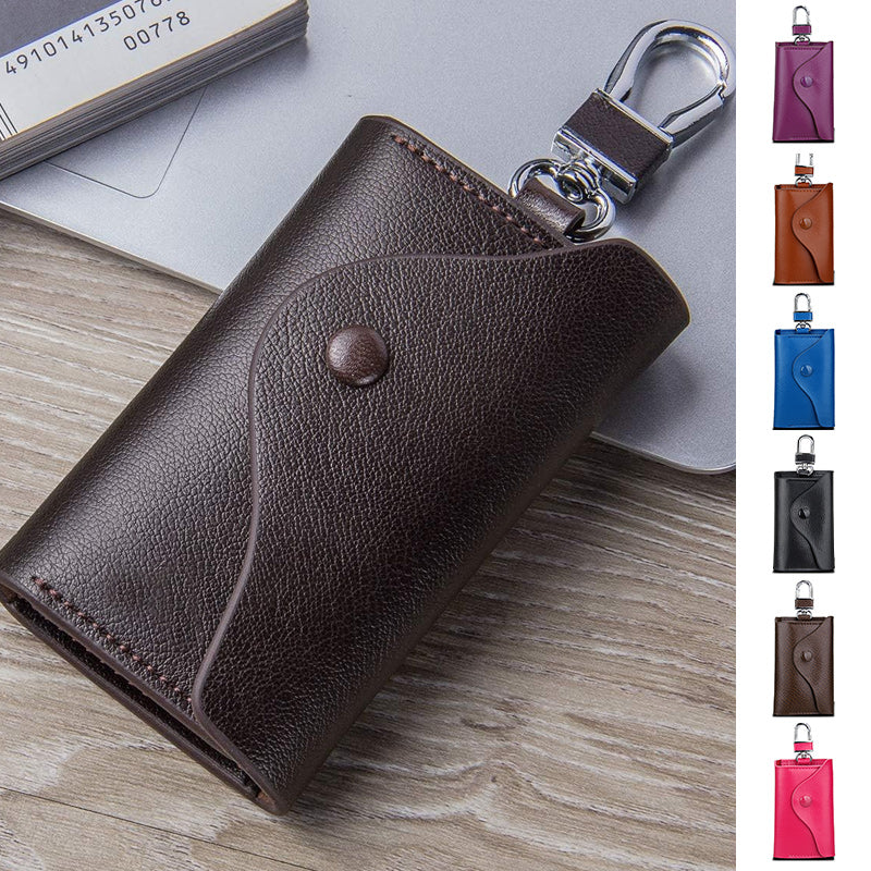 Leather Car Keychain Wallet