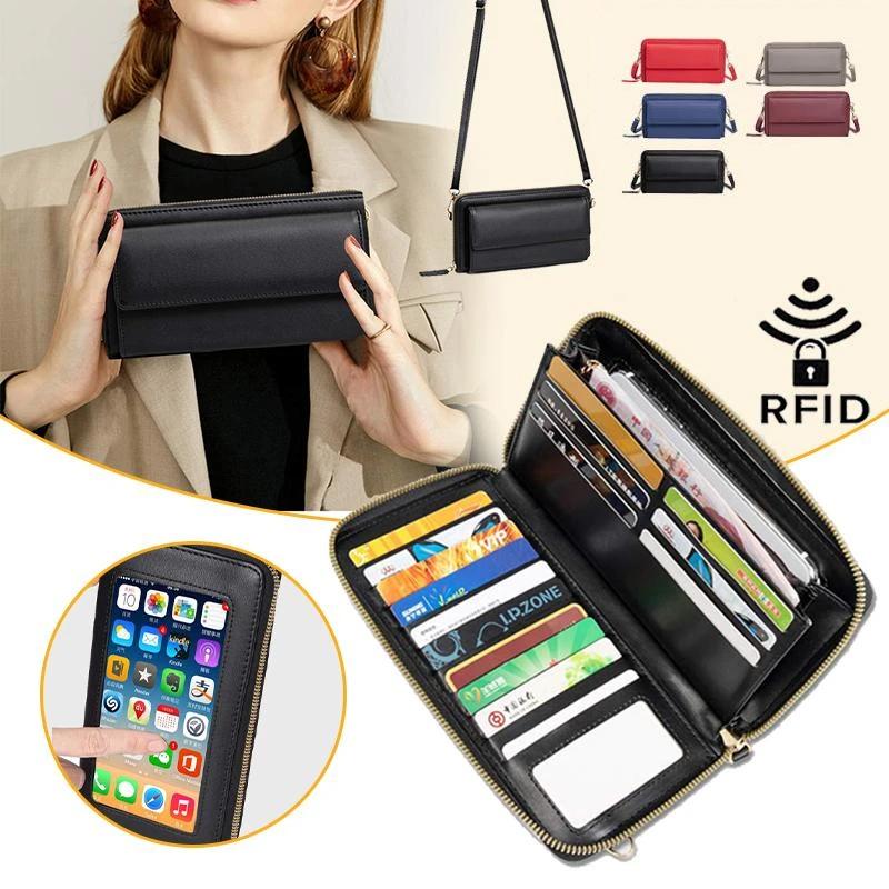 Touch Screen Crossbody Cellphone Purse, with RFID Blocking