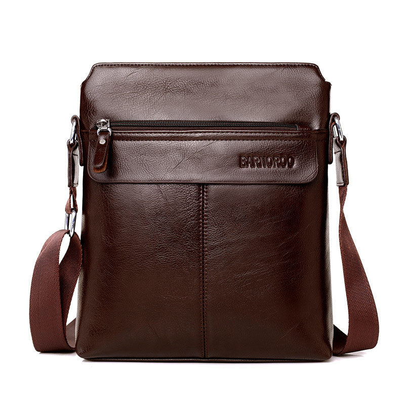 Kangaroo Men's Leather Messenger Bag, Business Briefcase Shoulder Bag