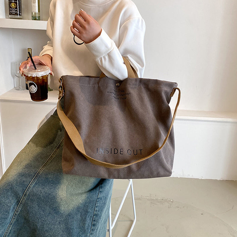 Vintage Canvas Shoulder Bag