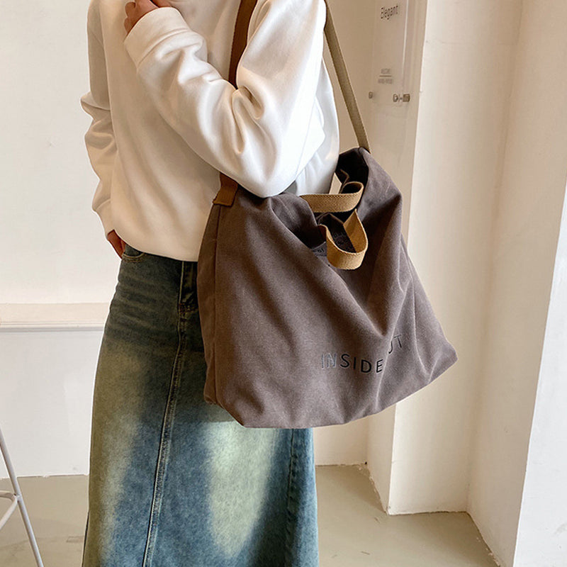 Vintage Canvas Shoulder Bag