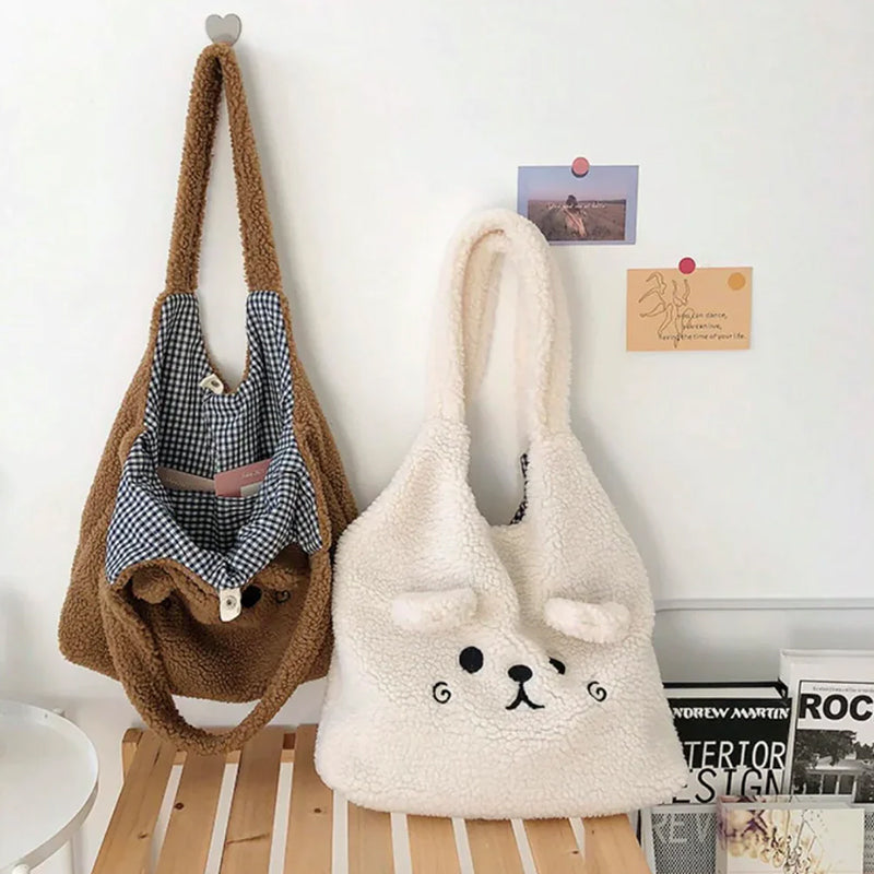 Fluffy Pup Tote Bag