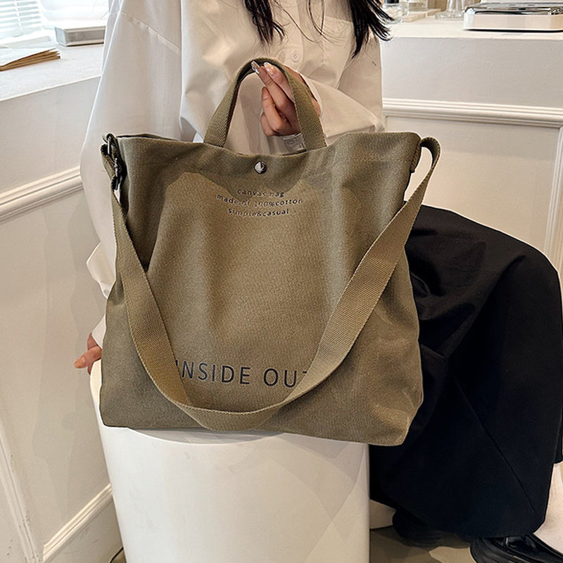 Vintage Canvas Shoulder Bag