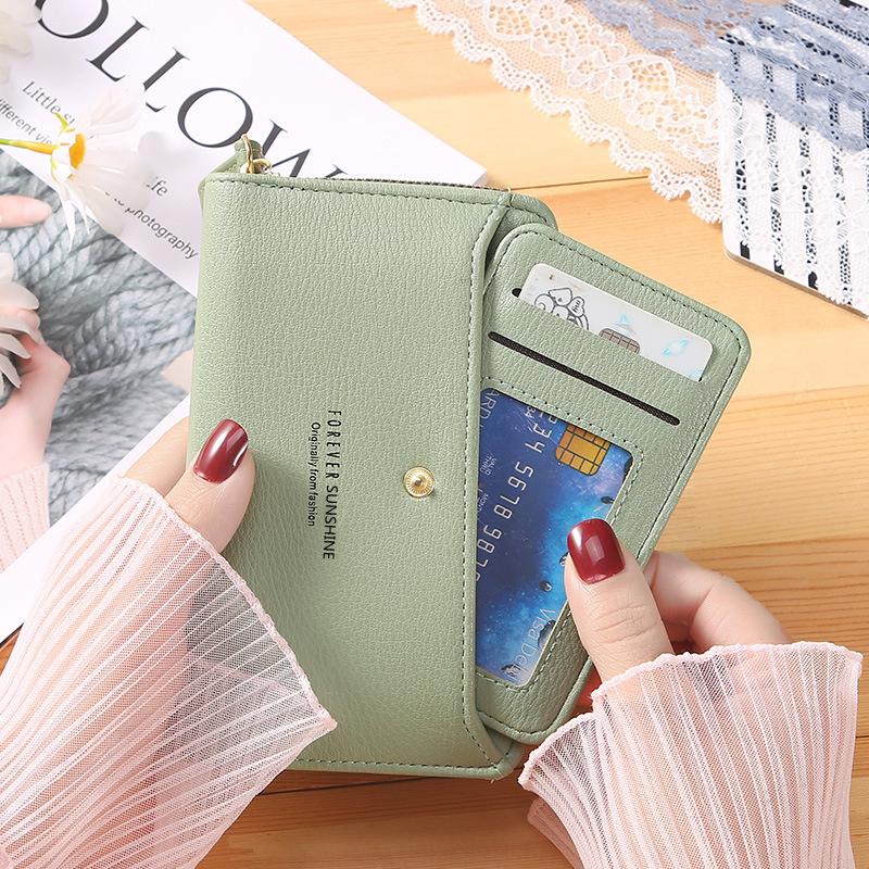New Solid Color Ladies Wristband Clutch Wallet