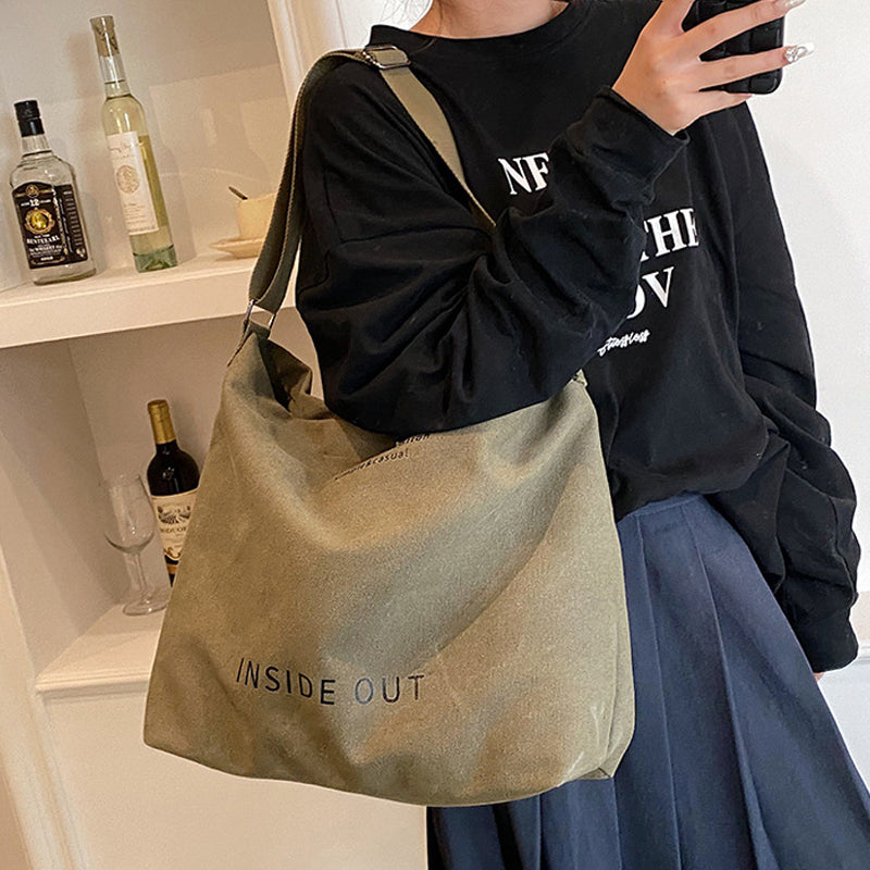 Vintage Canvas Shoulder Bag