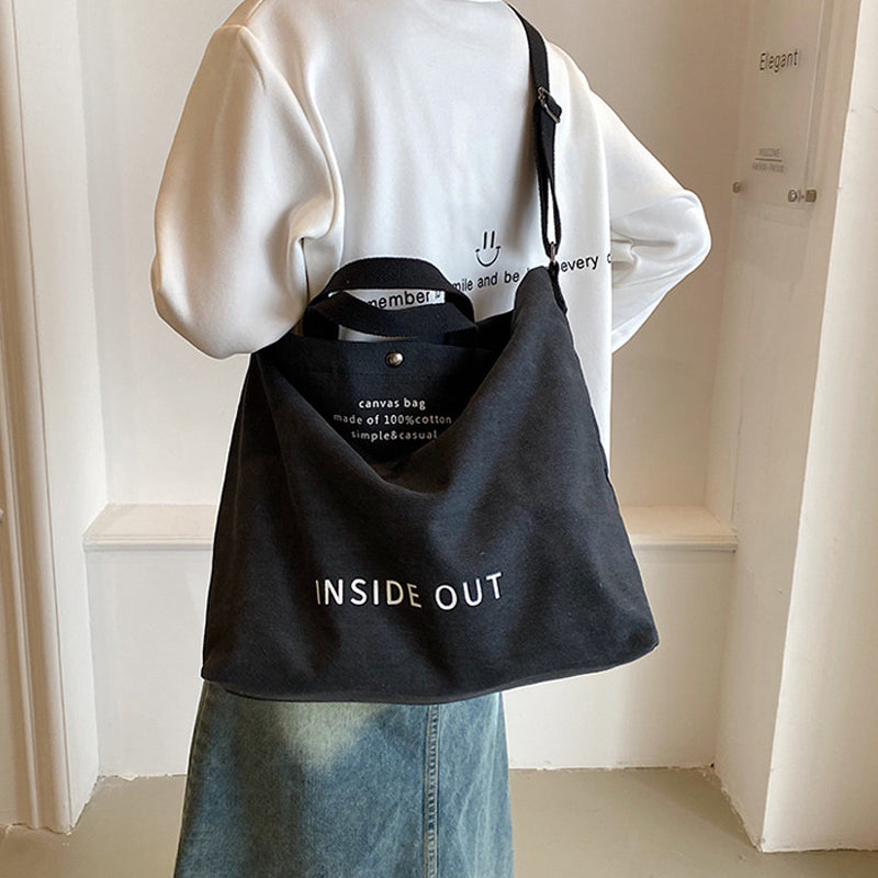 Vintage Canvas Shoulder Bag