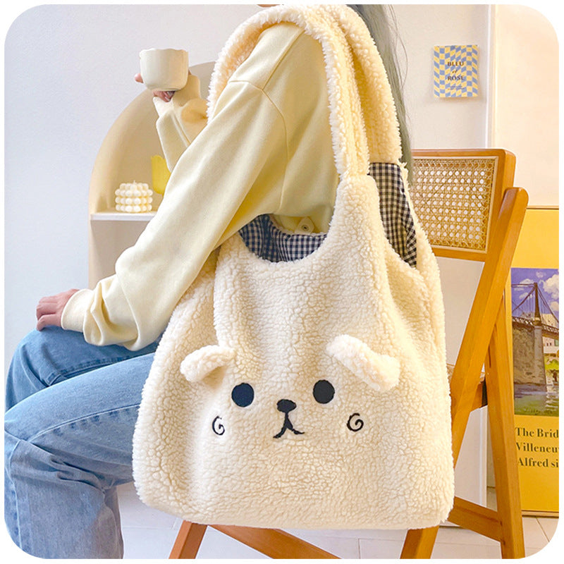 Fluffy Pup Tote Bag