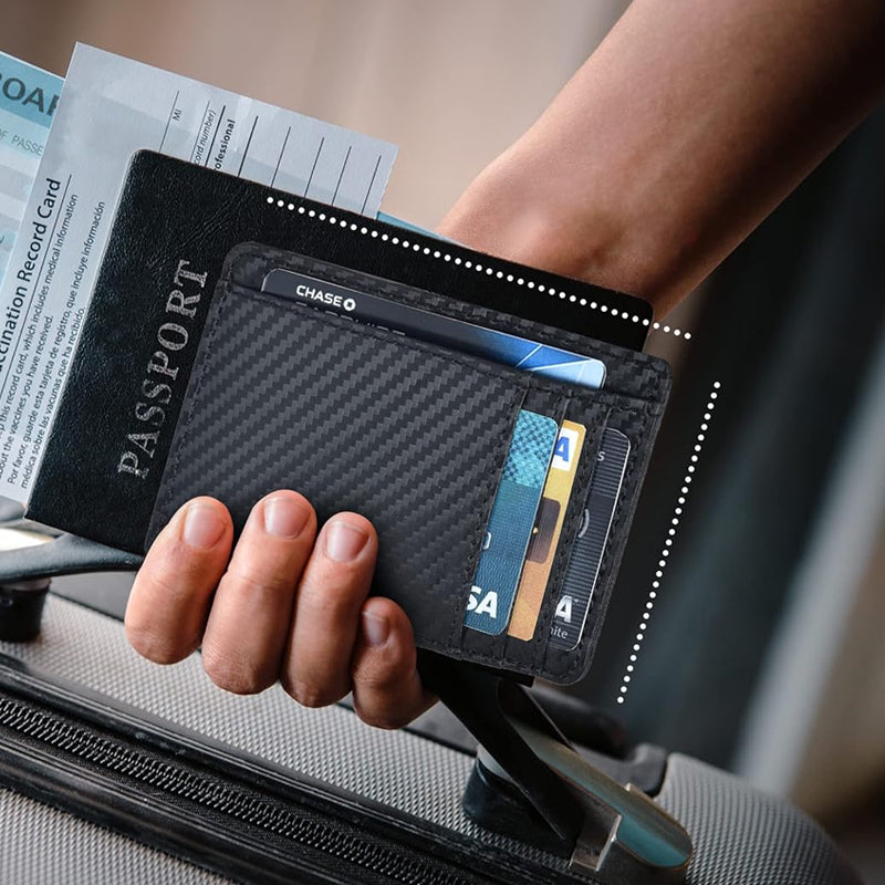 Front Pocket Leather Card Holder Wallets
