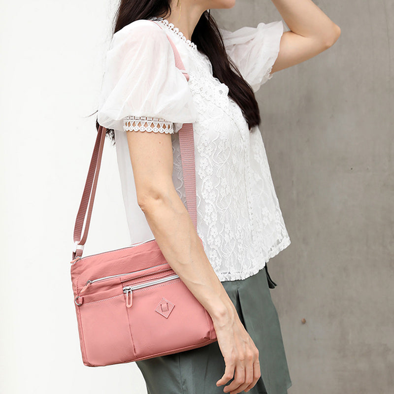 Women Lightweight Multi-Pocket Shoulder Bag