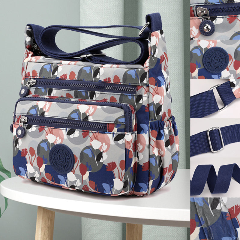 Printed Nylon Shoulder Bag