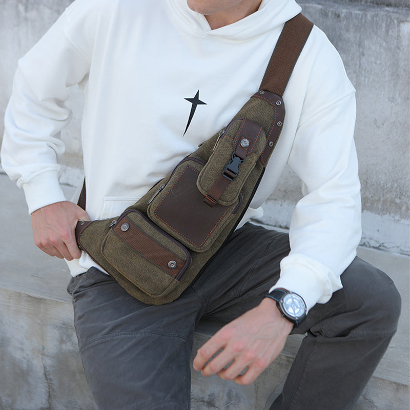 Crescent-shaped Cross-body Chest Bag