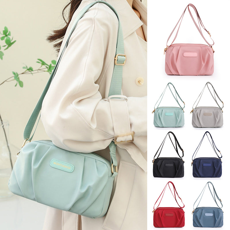 Stylish Pleated Simple Crossbody Bag