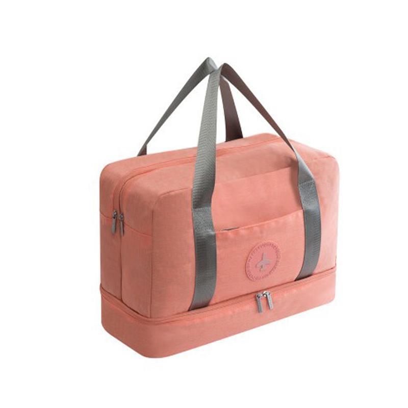 Waterproof Dry And Wet Separation Duffel Bag, Large Capacity Double Layer Gym/Weekender Bag