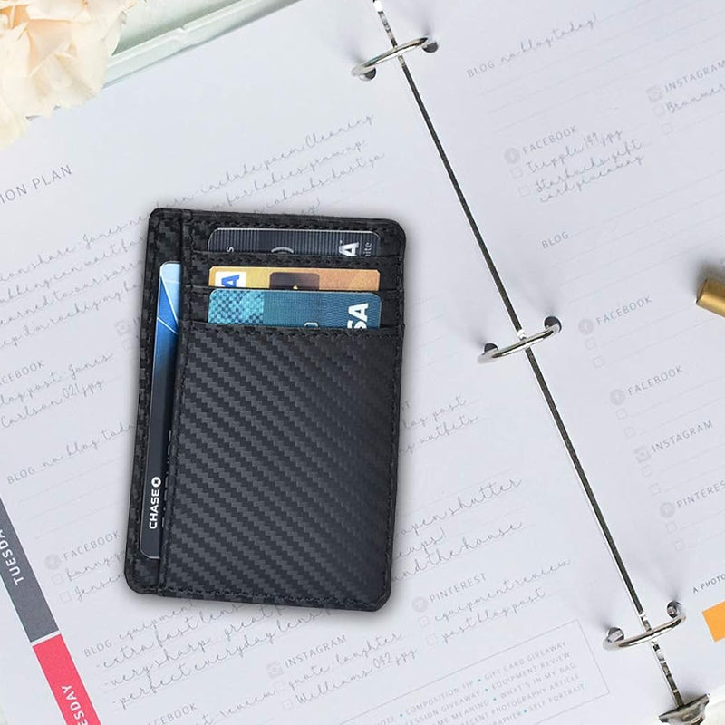 Front Pocket Leather Card Holder Wallets
