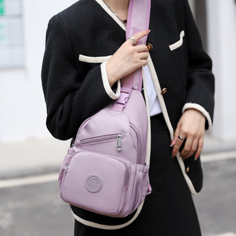 Multi-Pocket Waterproof Canvas Daily Shopping Backpack