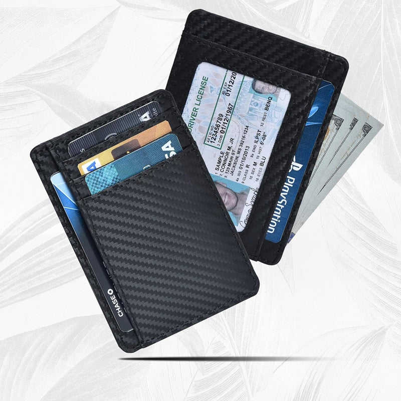Front Pocket Leather Card Holder Wallets