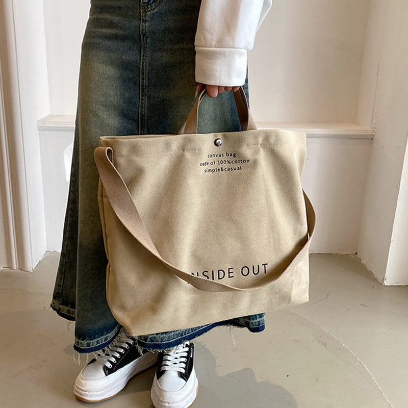 Vintage Canvas Shoulder Bag
