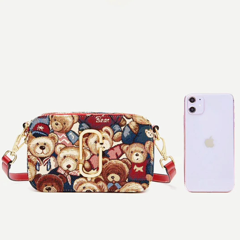 Girls Cute Bear Shoulder Mini Crossbody Bag