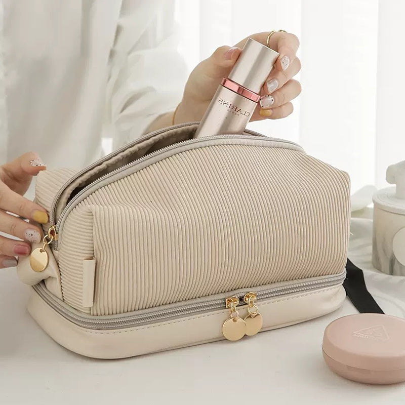 Cream Toast Makeup Bag