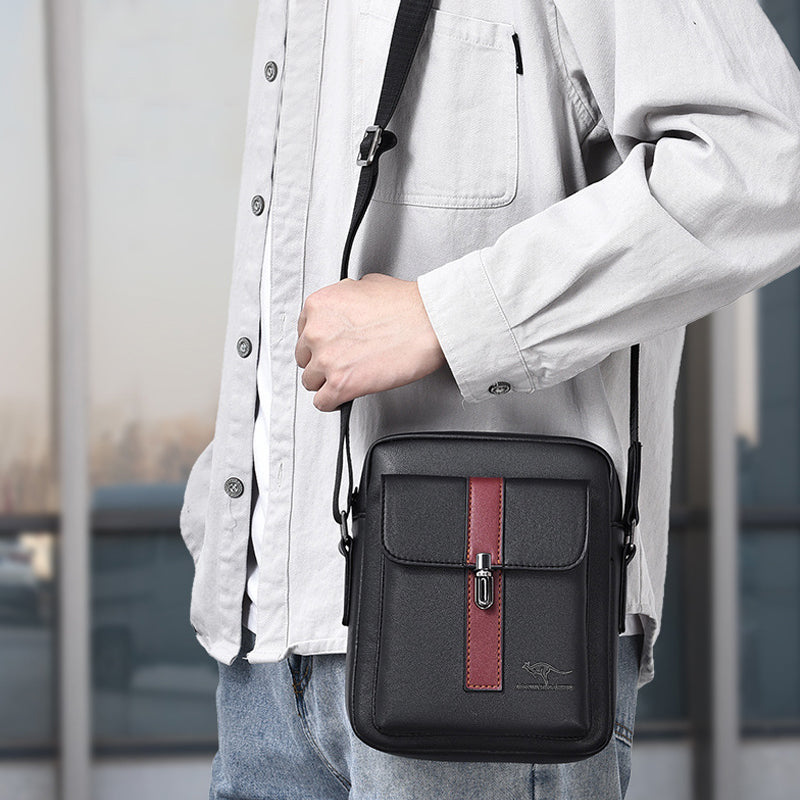 Messenger Bag for Men Soft PU Leather