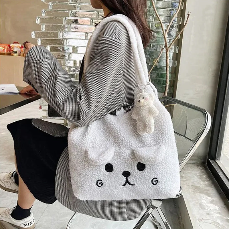 Fluffy Pup Tote Bag