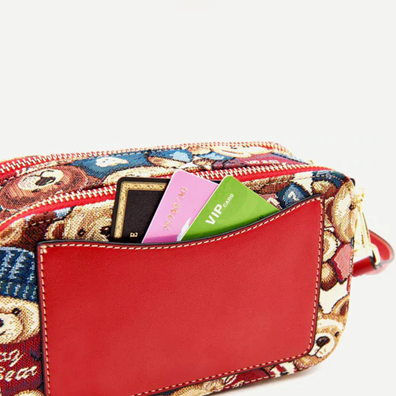 Girls Cute Bear Shoulder Mini Crossbody Bag