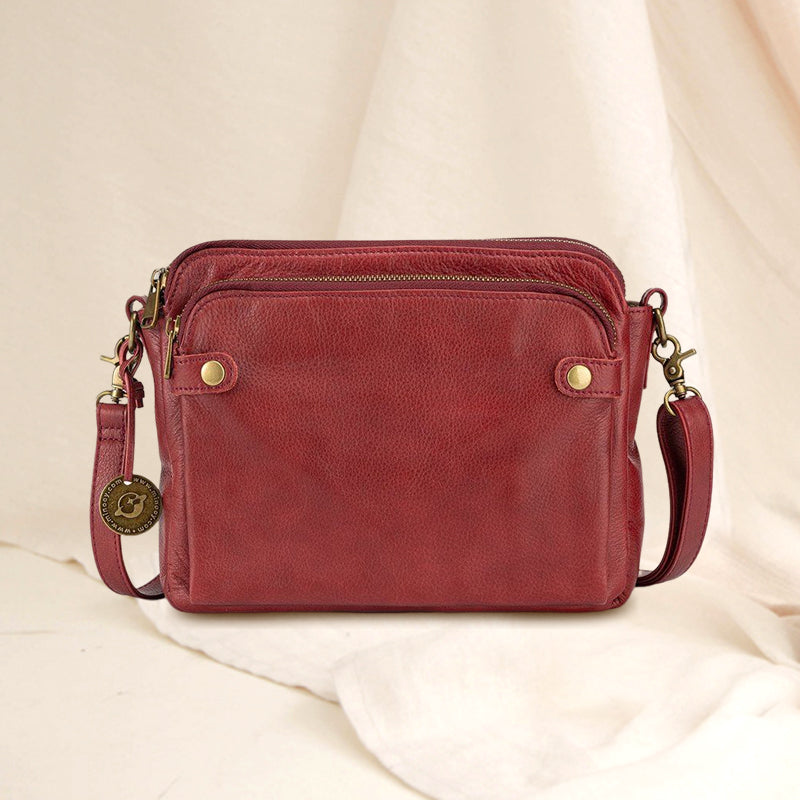 Three-Layer Crossbody Shoulder & Clutch Bag