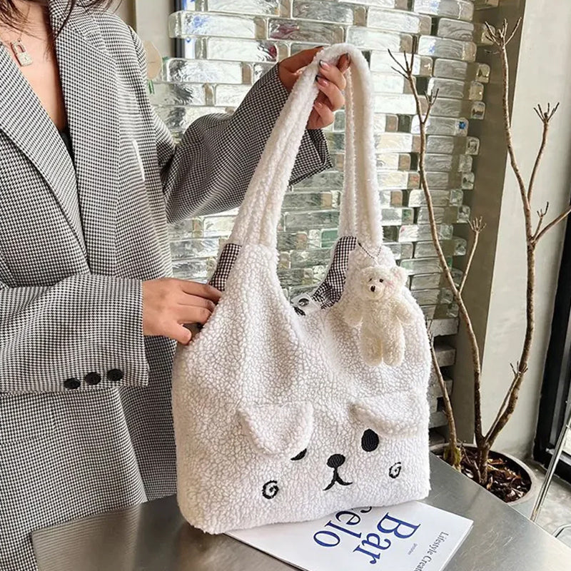 Fluffy Pup Tote Bag