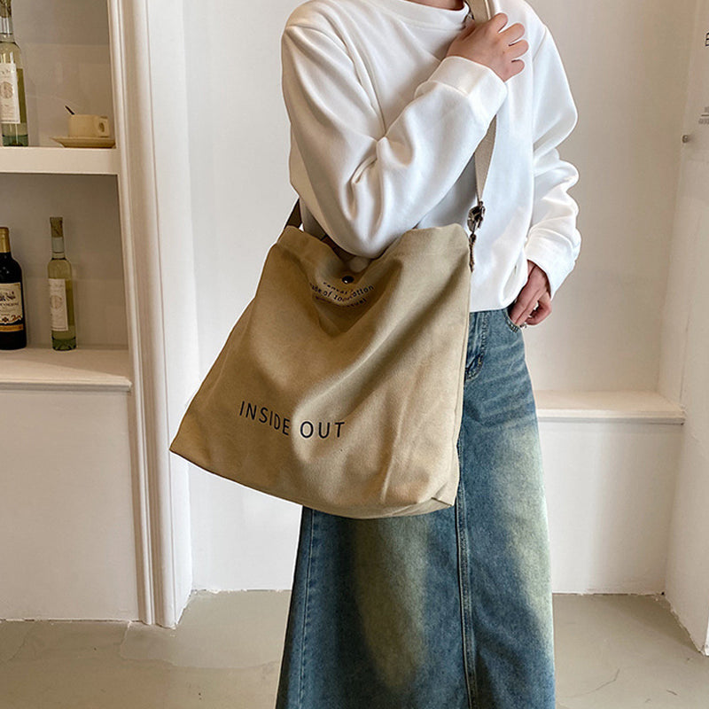 Vintage Canvas Shoulder Bag