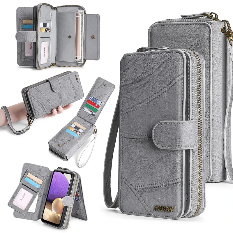 Zipper Wallet Case for Iphone X/XR/XS/11/12/13