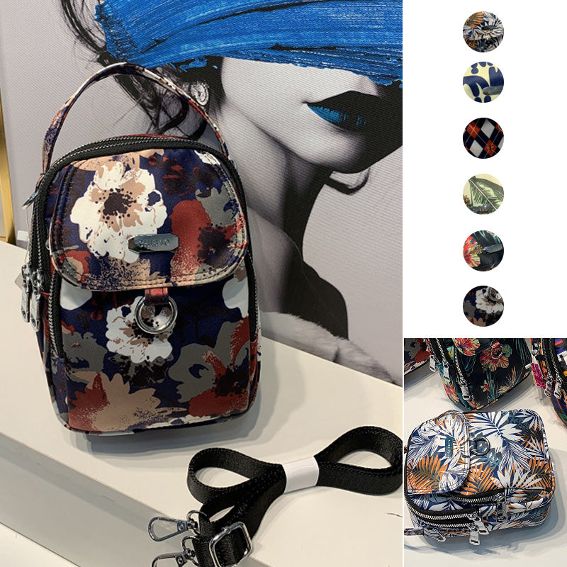 Nylon Print Crossbody Bag