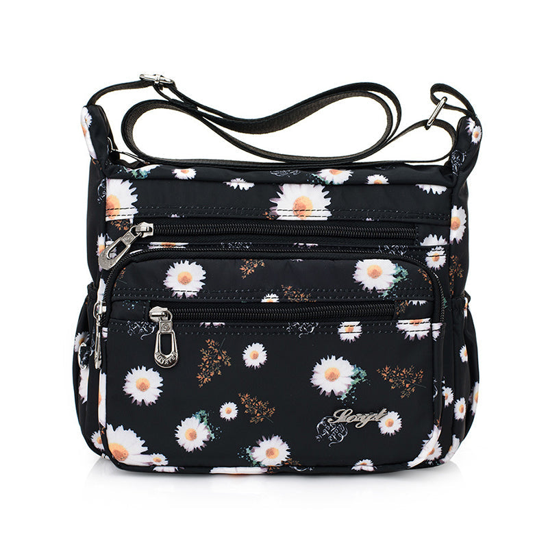Women's Multi-Pocket Nylon Shoulder Handbag
