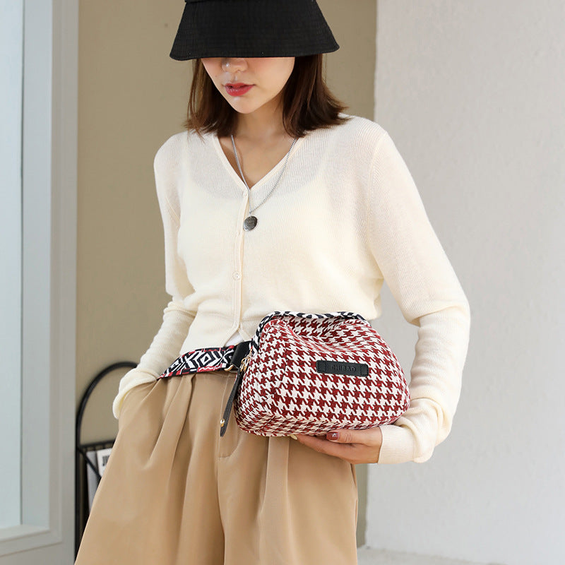 Houndstooth Small Bag