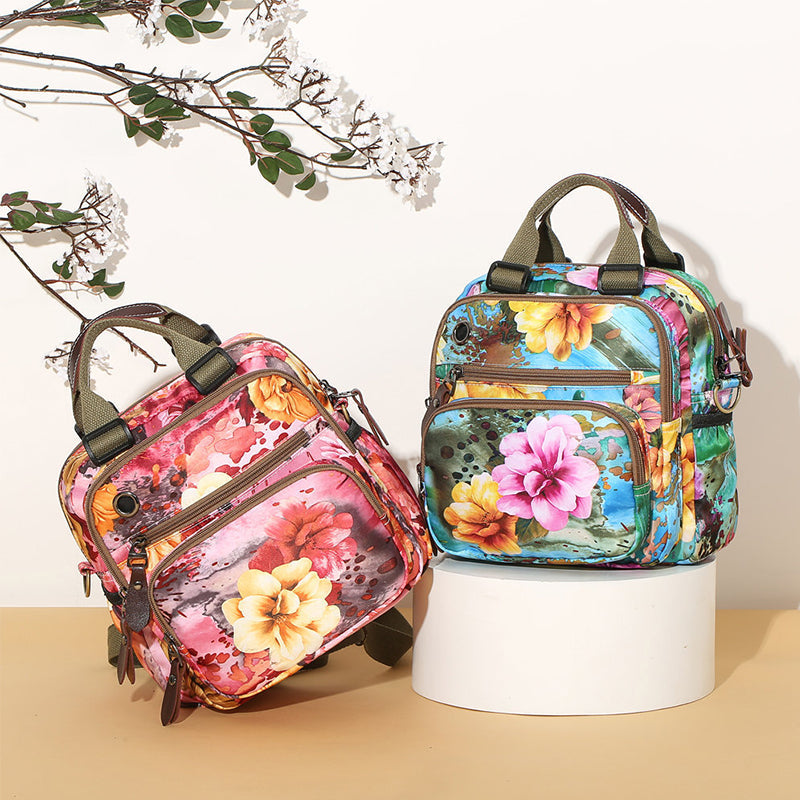 Leisure Style Flower Pattern Backpack