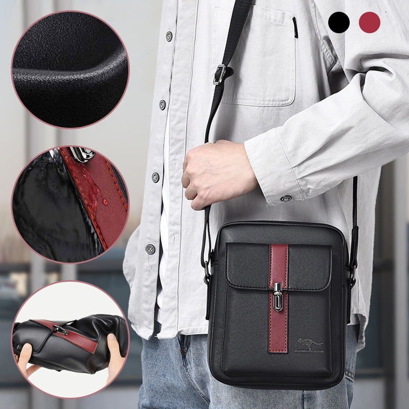 Messenger Bag for Men Soft PU Leather